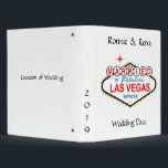 MARRIED in Las Vegas Personalized Binder<br><div class="desc">MARRIED in Las Vegas Personalized Binder
Front of album add names of Bride & Groom and Date of wedding
Optional on back of album, you can add location where you got married in Las Vegas!</div>
