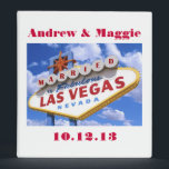 Married In Las Vegas Wedding Album Binder<br><div class="desc">Married In Las Vegas Wedding Album. Personalize with your own names and wedding date.</div>