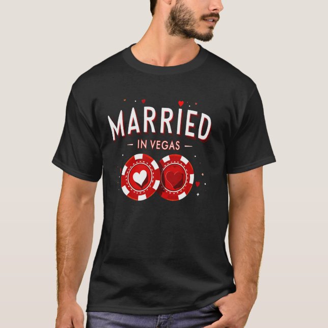 Married in Vegas Bride Club Squad 2025 Bachelorett T-Shirt (Front)