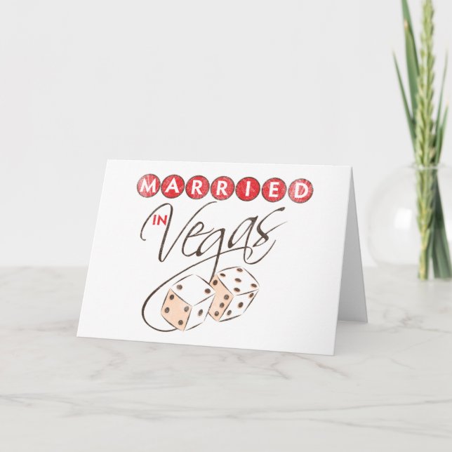 Married in Vegas Card (Front)