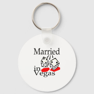 Married In Vegas (Dice) Keychain