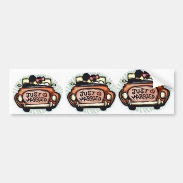 married, married, married bumper sticker (Front)