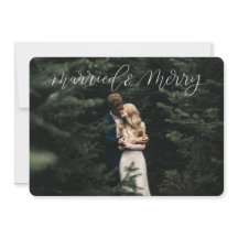 Married & Merry Christmas Card