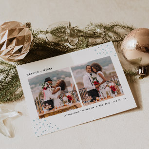 Married & Merry Holiday Wedding Announcement