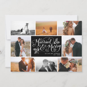 Married & Merry Multi-Photo Collage Holiday