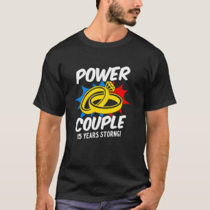 Married Power Couple Anniversary Romantic Couple L T-Shirt