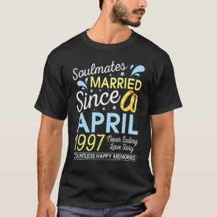 Married Since April 1997 Never Ending 25 Years Lov T-Shirt