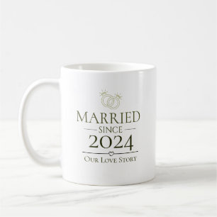 Married Since Personalized Year Our Love Story Coffee Mug