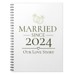 Married Since Personalized Year Our Love Story  Notebook