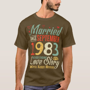 Married Since September 1983 Never Ending Love Sto T-Shirt