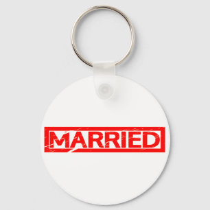 Married Stamp Keychain