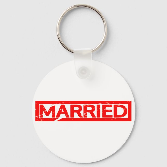Married Stamp Keychain (Front)