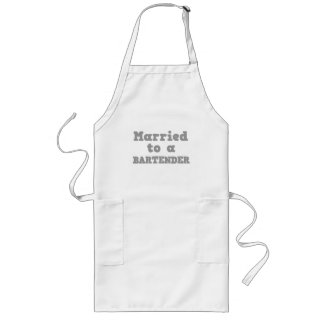 MARRIED TO A BARTENDER LONG APRON