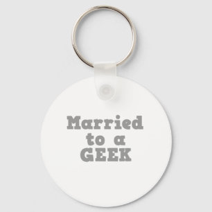 MARRIED TO A GEEK KEYCHAIN