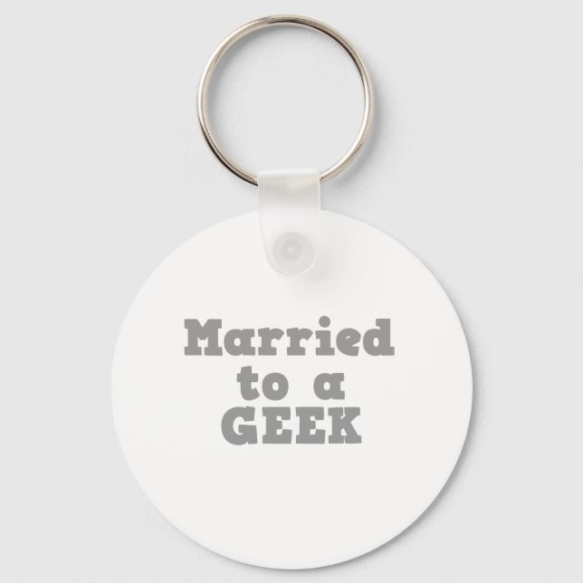 MARRIED TO A GEEK KEYCHAIN (Front)