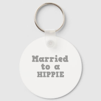 MARRIED TO A HIPPIE KEYCHAIN