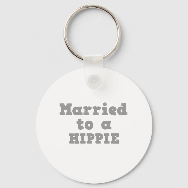 MARRIED TO A HIPPIE KEYCHAIN (Front)