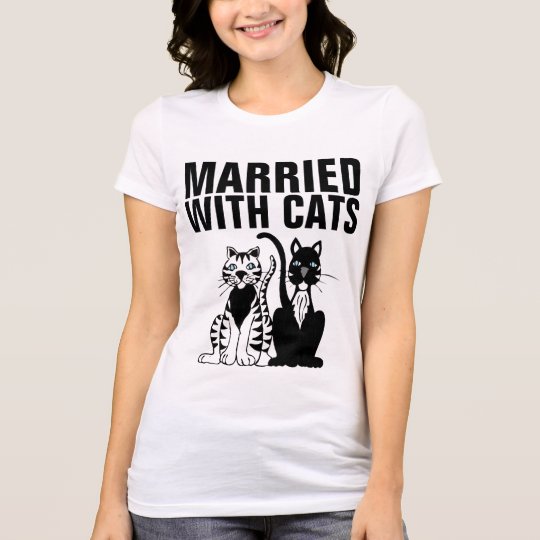 MARRIED WITH CATS, Funny Cat T-shirts