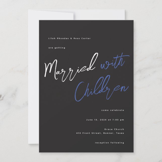Married with Children Wedding Invitation (Front)