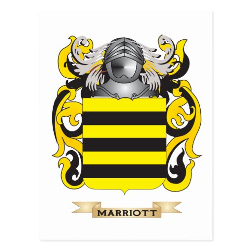 Marriott Coat of Arms (Family Crest) Postcard | Zazzle