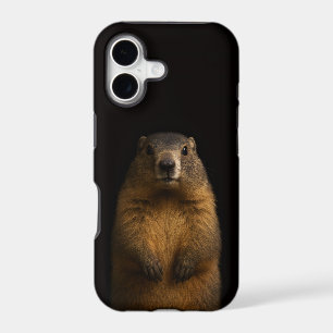 Marron 4 Luxe iPhone 17 Mate, Marmotte Floconneuse