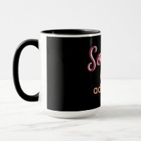 marron add name girl boss text black elegant