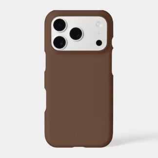 Marron Chocolat Uni Couleur Unie