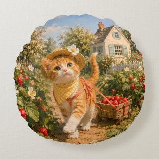 Marron’s Spring Garden Throw  Round Pillow