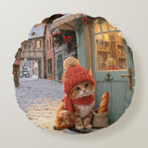 Marron’s Winter Bakery  Throw Pillows