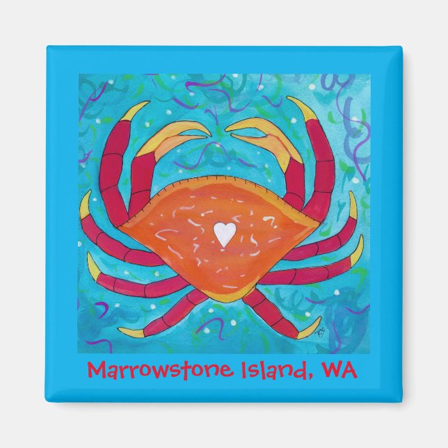 Marrowstone Island, WA Magnet (Front)