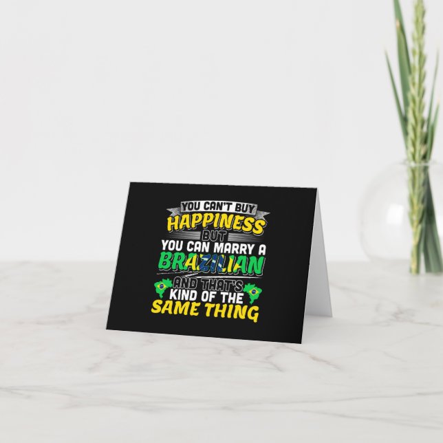 Marry a Brazilian - Brazil Happiness Card (Front)