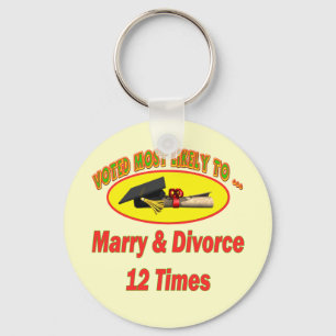 Marry And Divorce Keychain