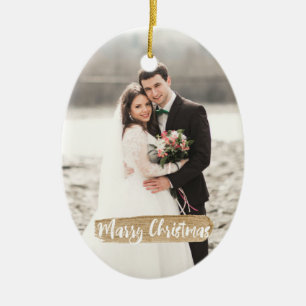 Marry Christmas Newlywed Ornament