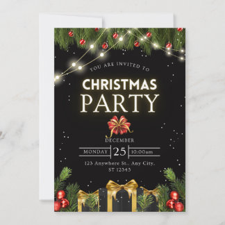 Marry Christmas Party Invitations