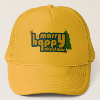 Marry christmas trucker hat