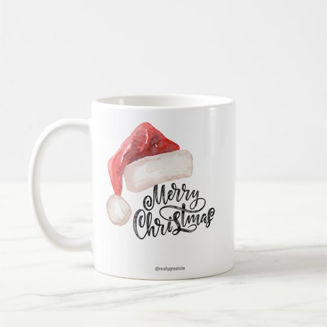MARRY CRISTMAS PRINT MUG (Left)