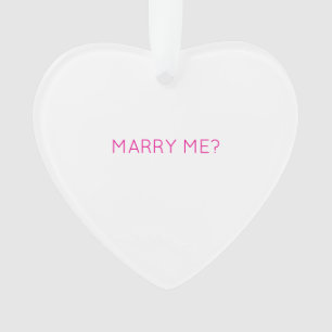MARRY ME ? AIME-TU Coeur Typographie moderne