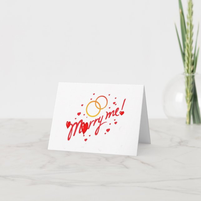 MARRY ME AND I WILL DO THE "HAPPY DANCE" HOLIDAY CARD (Front)