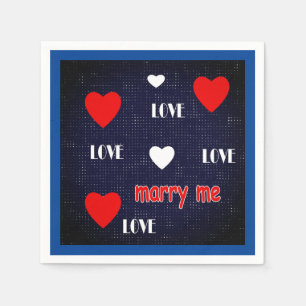 marry me napkin
