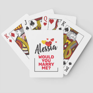 Marry Me Playing Cards