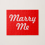 Marry Me puzzle -- choose any colour background<br><div class="desc">Looking for cute ways to propose? Or romantic ways to propose? This playful but intimate tactic takes the (wedding!) cake. We've designed it in Valentine red, but you can change the background colour to anything you'd like just be clicking "customize it, " "edit, " and "background" to pull up a...</div>