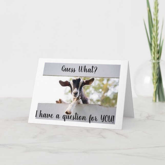 ***MARRY ME*** SHOW YOU HOW HAPPY OUR LIFE WILL BE HOLIDAY CARD (Front)