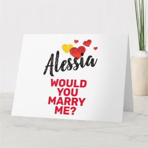 Marry Me Thank You Card