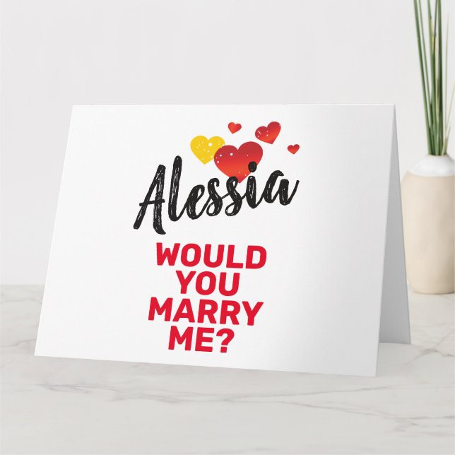 Marry Me Thank You Card (Front)