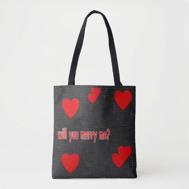 marry me tote bag (Front)