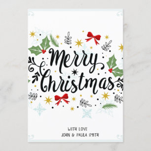 Marry Noël Carte d'invitation