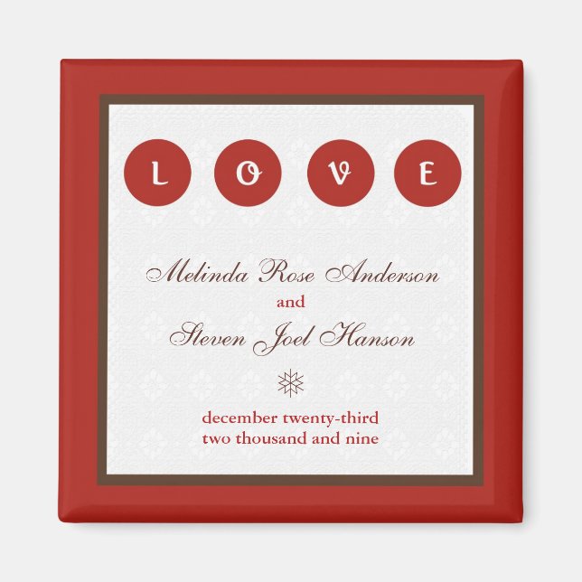 Marry Save the Date Magnet (Front)