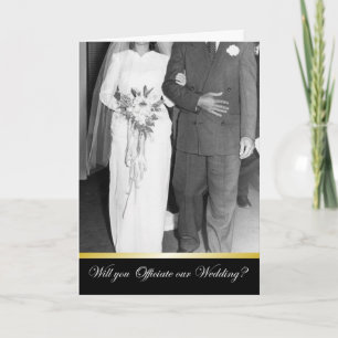 Marry us - Be my Officiant? Card