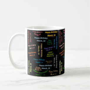 Mars, 16 Anniversaire Mug