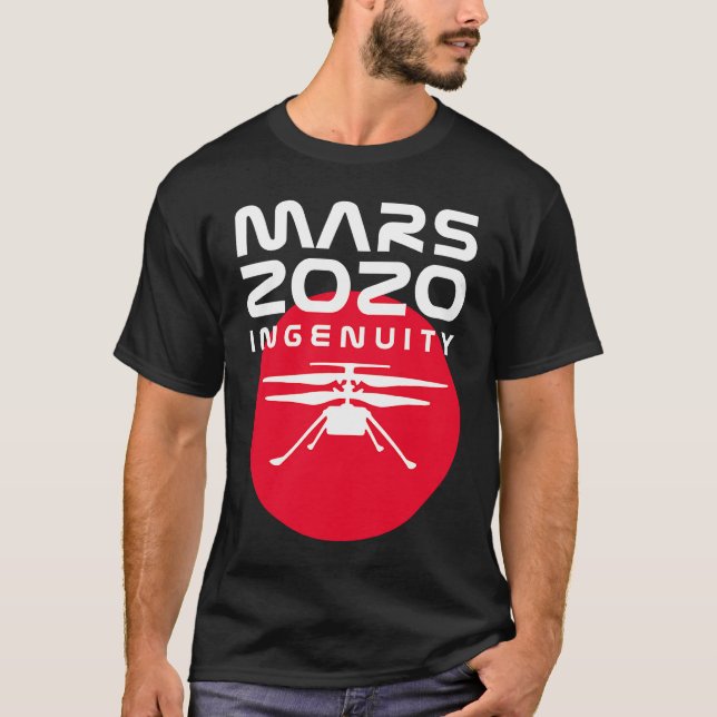 Mars 2020 Perseverance Ingenuity Helicopter Girls  T-Shirt (Front)